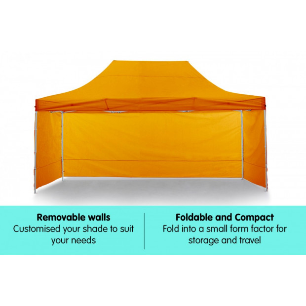 Wallaroo 3x4.5m Popup Gazebo Orange Image 2