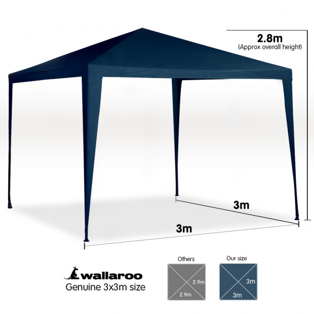 Wallaroo 3x3 outdoor event marquee Blue Image 3