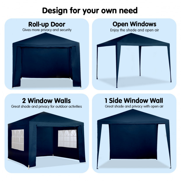 Wallaroo 3x3 outdoor event marquee Blue Image 8