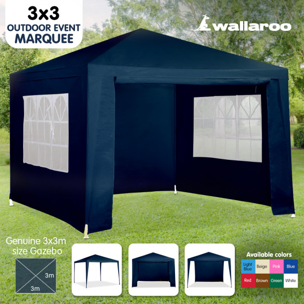 Wallaroo 3x3 outdoor event marquee Blue