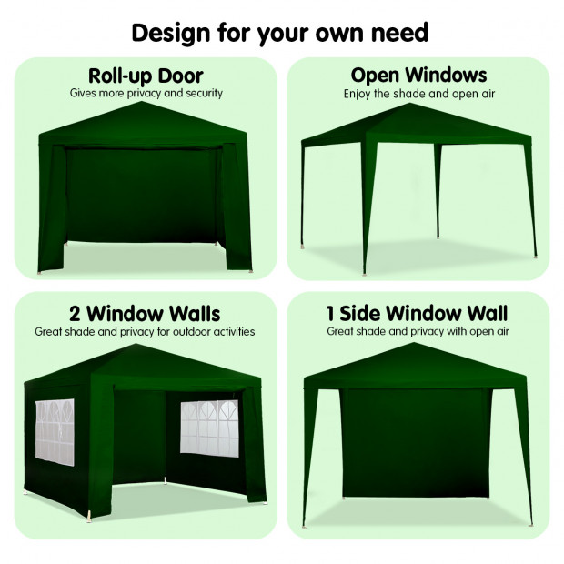 Wallaroo 3x3 outdoor event marquee Green Image 5