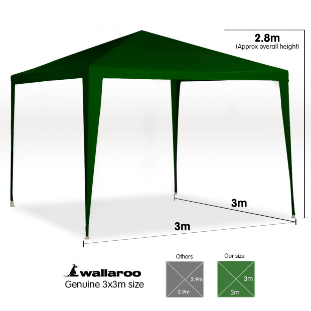 Wallaroo 3x3 outdoor event marquee Green Image 7