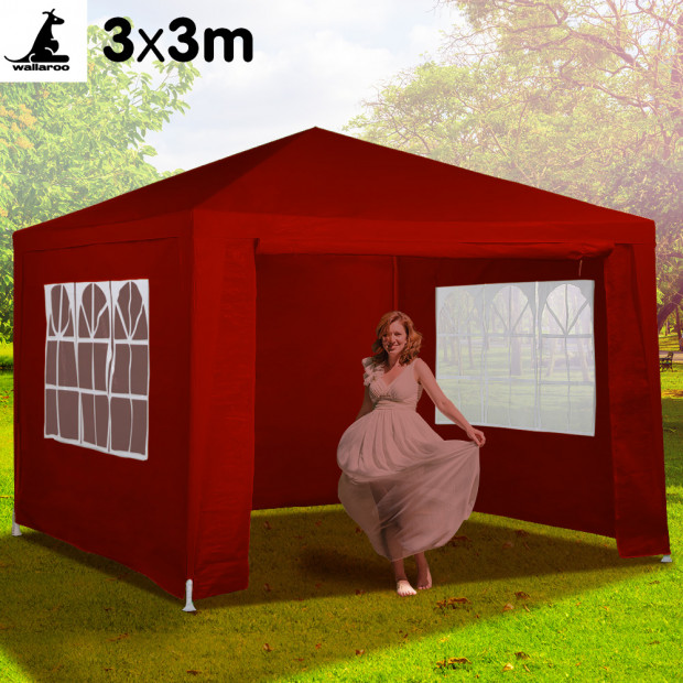 Wallaroo 3x3 outdoor event marquee Red Image 2