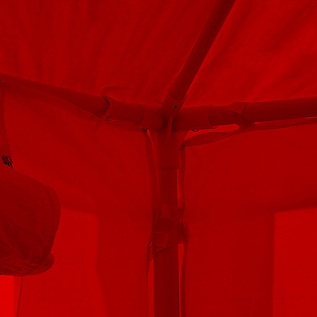Wallaroo 3x3 outdoor event marquee Red Image 3