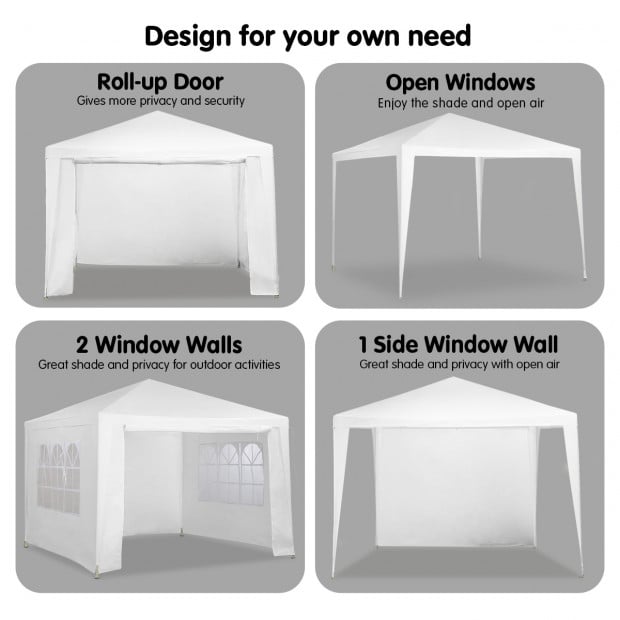Wallaroo 3x3 Outdoor Event Marquee - White Image 5