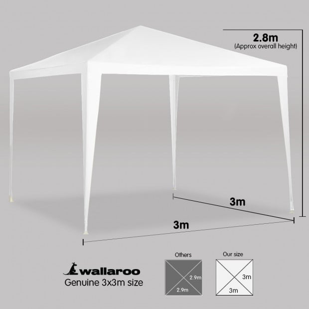 Wallaroo 3x3 outdoor event marquee White Image 4
