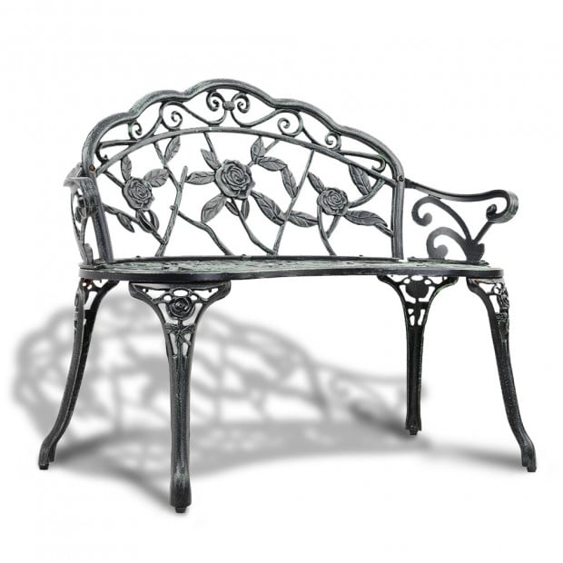 Victorian Garden Bench - Green Image 3