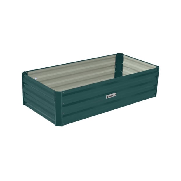 Wallaroo Garden Bed 120 x 60 x 30cm Galvanized Steel - Green Image 2