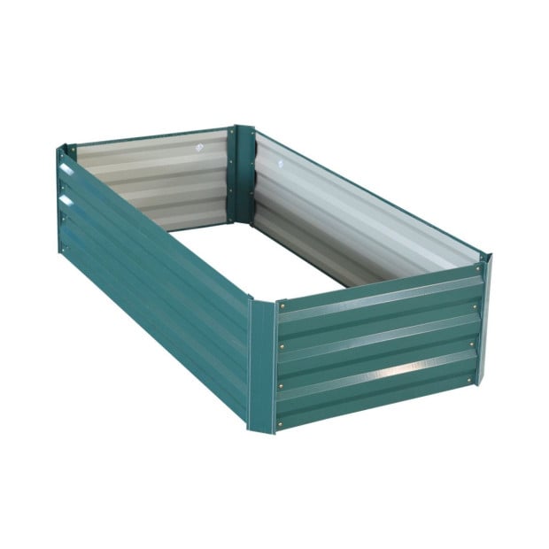 Wallaroo Garden Bed 120 x 60 x 30cm Galvanized Steel - Green Image 4