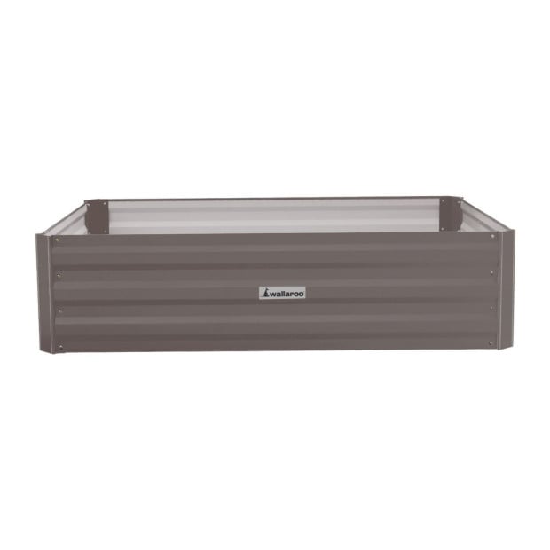 Wallaroo Garden Bed 120 x 90 x 30cm Galvanized Steel - Grey Image 3