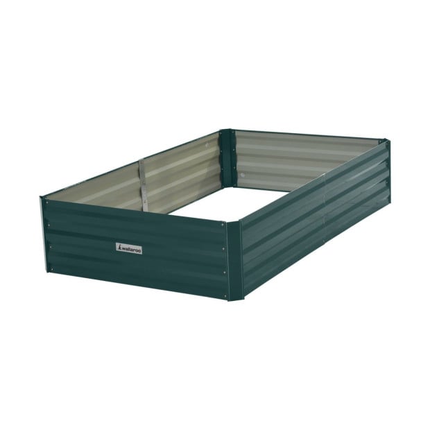 Wallaroo Garden Bed 150 x 90 x 30cm Galvanized Steel - Green Image 2