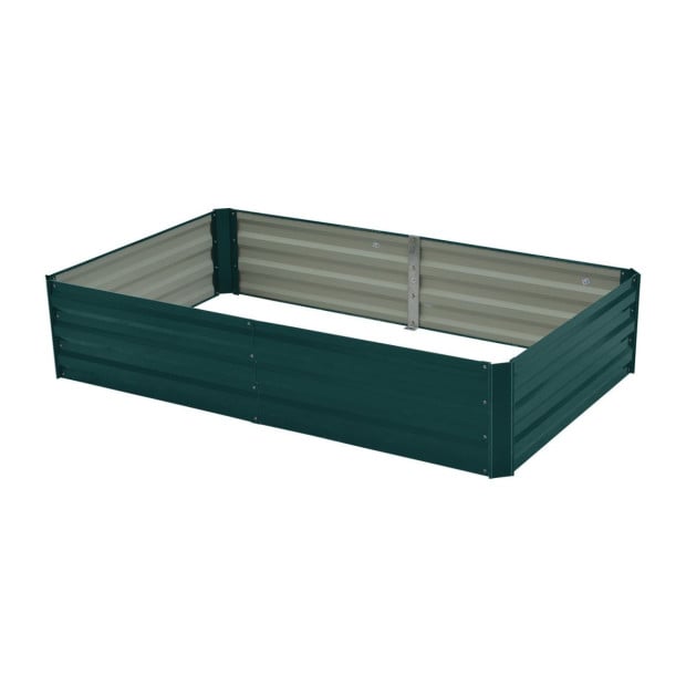 Wallaroo Garden Bed 150 x 90 x 30cm Galvanized Steel - Green Image 4