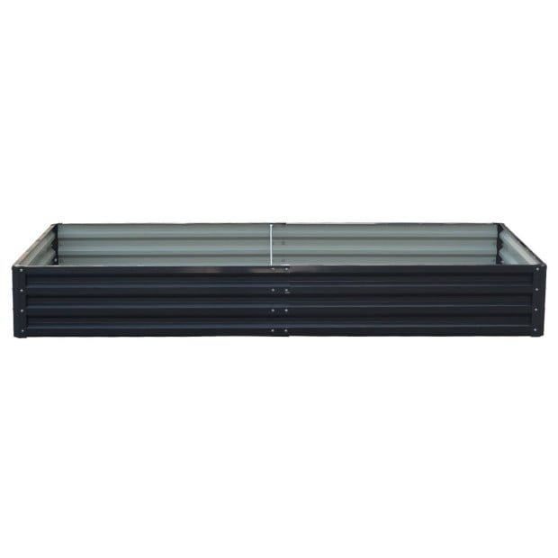 Wallaroo 150 x 90 x 30cm Galvanized Steel Garden Bed - Black Image 4