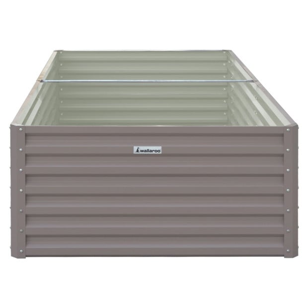 Wallaroo Garden Bed 240 x 120 x 57cm Galvanized Steel - Grey Image 3