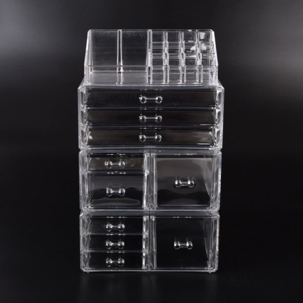 Cosmetic 10 Drawer Makeup Organizer Storage Jewellery Box Holder Image 2
