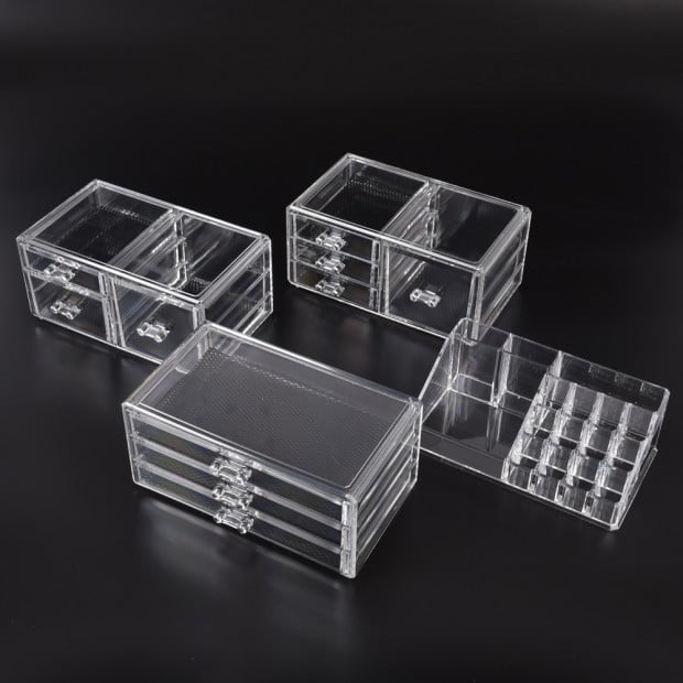 Cosmetic 10 Drawer Makeup Organizer Storage Jewellery Box Holder Image 3