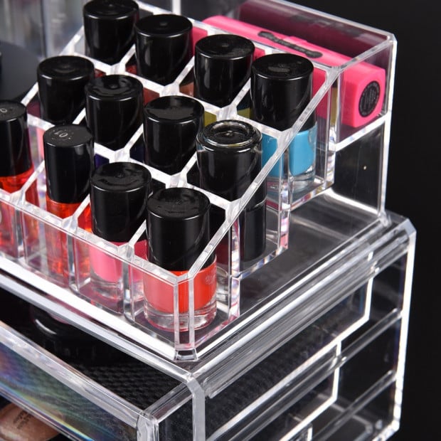 Cosmetic 10 Drawer Makeup Organizer Storage Jewellery Box Holder Image 4