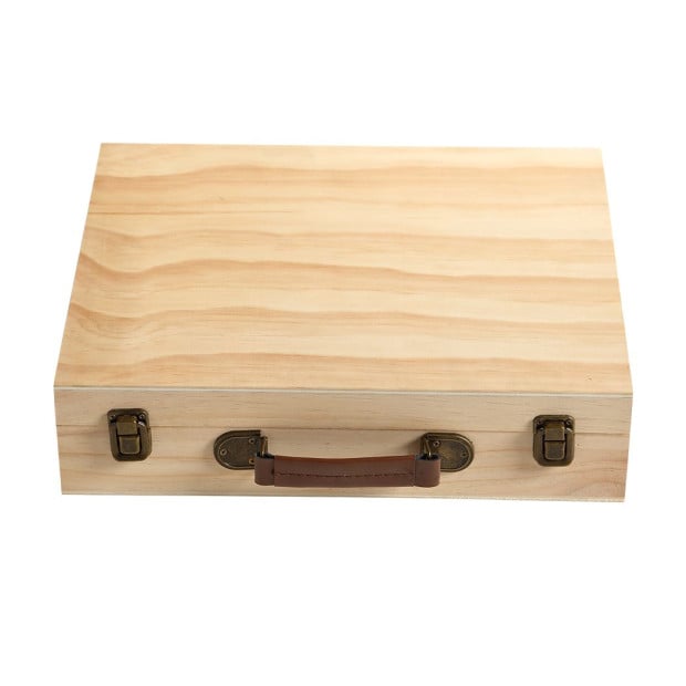 Essential Oil Storage Box Wooden 70 Slots Aromatherapy Container Image 2