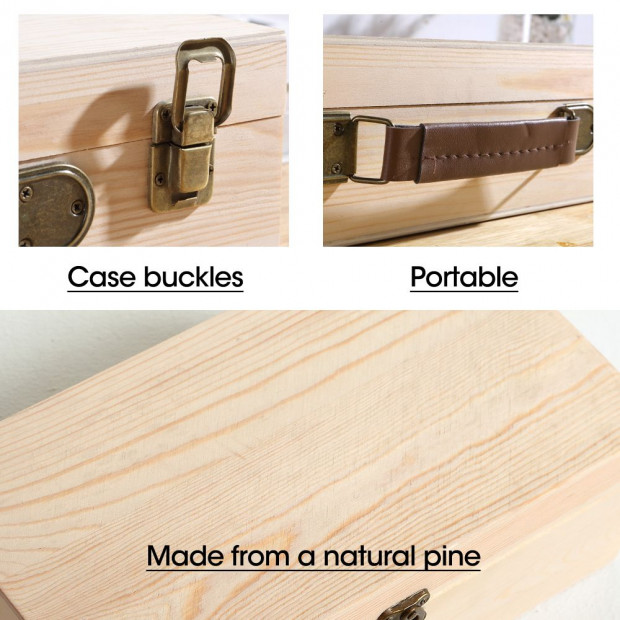 Essential Oil Storage Box Wooden 85 Slots Aromatherapy Container Case Image 11