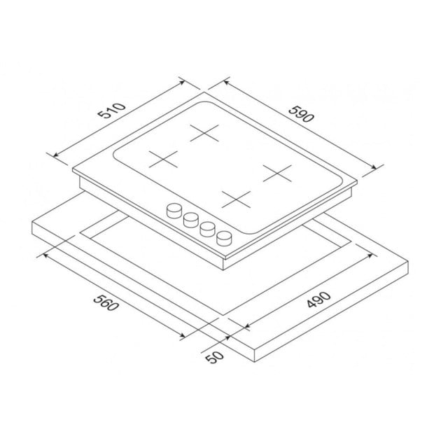 Kleenmaid 60cm Gas Cooktop GCT6012 Image 3