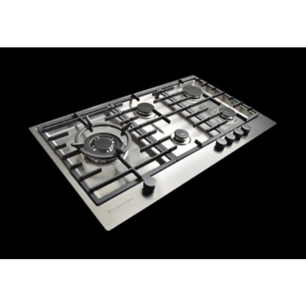 Kleenmaid Gas Cooktop 90cm 5 Burner Ss With Wok Burner GCT9030 Image 5