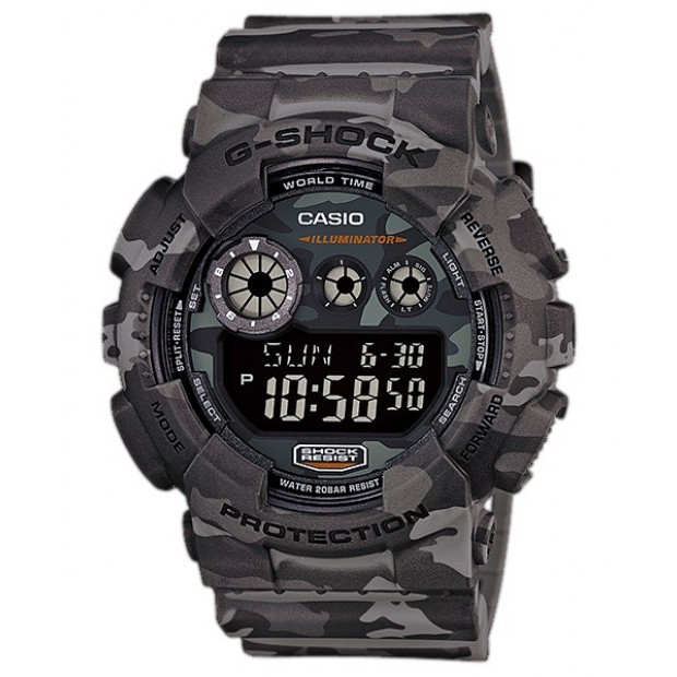 Casio G-Shock Digital Mens Camouflage Brown Watch GD120CM-8