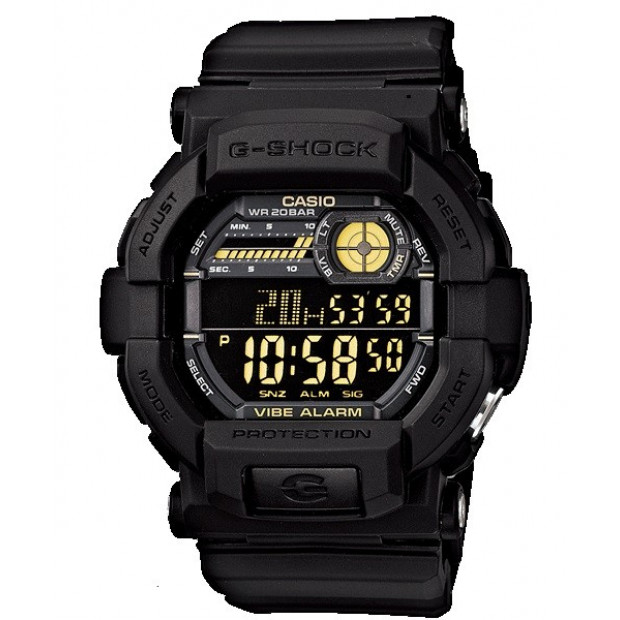 Casio G-Shock Digital Mens Black Watch GD-350-1BDR