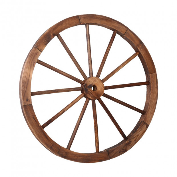 Decorative Garden Wooden Wagon Wheel