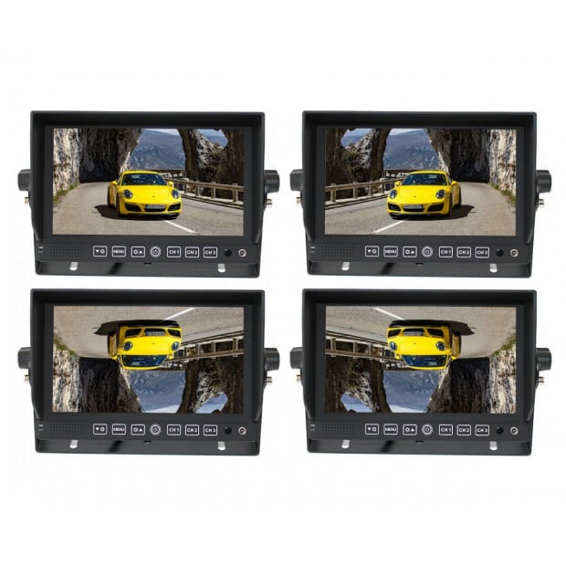Elinz 7in Monitor Caravan 2 Cameras System Reversing Ccd 4pin Image 4