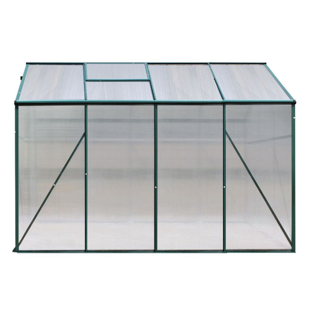 Greenfingers Aluminum Greenhouse Garden Shed Polycarbonate 2.52x1.9m Image 3