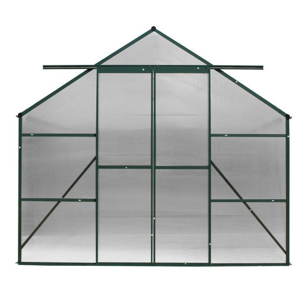 Greenfingers Aluminium Greenhouse Garden Polycarbonate 4.43x2.44m Image 4