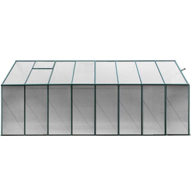 Greenfingers Aluminium Greenhouse Polycarbonate Garden Shed 5.1x2.44m Image 3