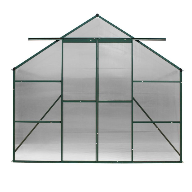 Greenfingers Aluminium Greenhouse Polycarbonate Garden Shed 5.1x2.44m Image 4