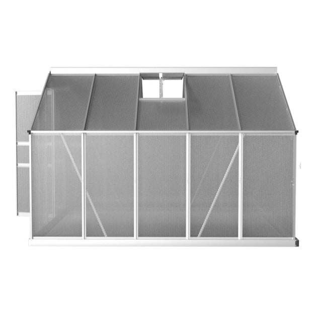 Greenfingers Greenhouse Aluminium Polycarbonate Garden Shed 3x2.5m 302x250x195 cm Image 4
