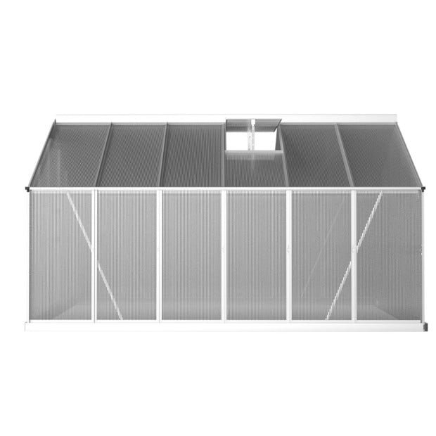 Greenfingers Greenhouse Aluminium Garden Shed Polycarbonate 3.6x2.5m Image 3