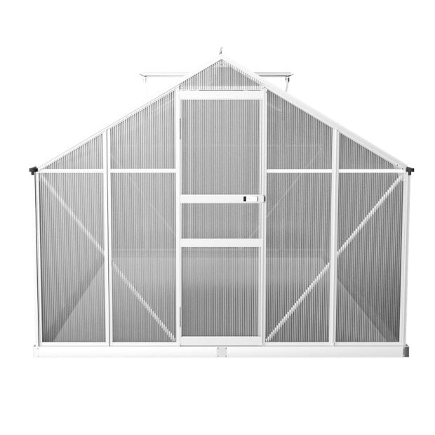 Greenfingers Greenhouse Aluminium Polycarbonate Garden Shed 4.2x2.5m Image 3