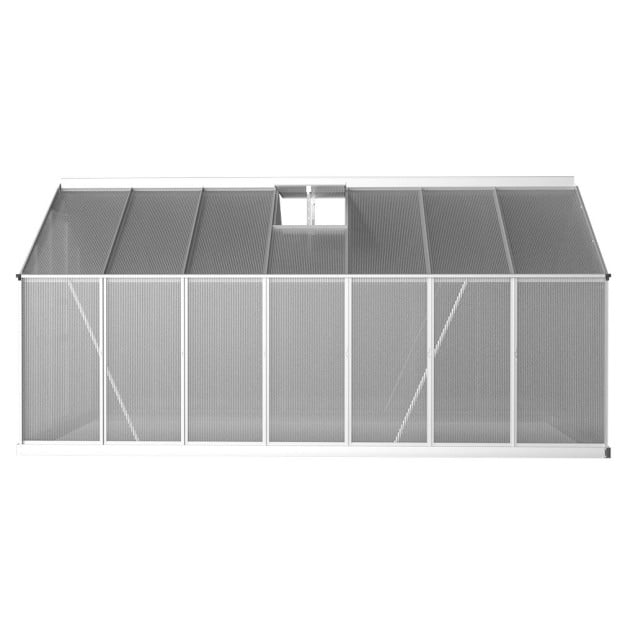Greenfingers Greenhouse Aluminium Polycarbonate Garden Shed 4.2x2.5m Image 4