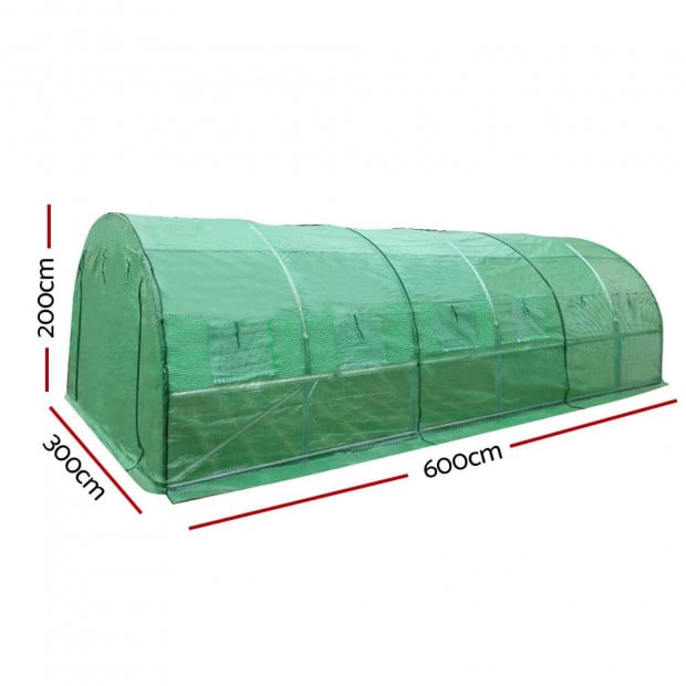 Greenfingers Greenhouse 6MX3M Garden Shed  Storage Tunnel Plant Grow Image 2