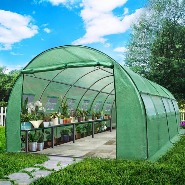 Greenfingers Greenhouse 6MX3M Garden Shed  Storage Tunnel Plant Grow Image 7