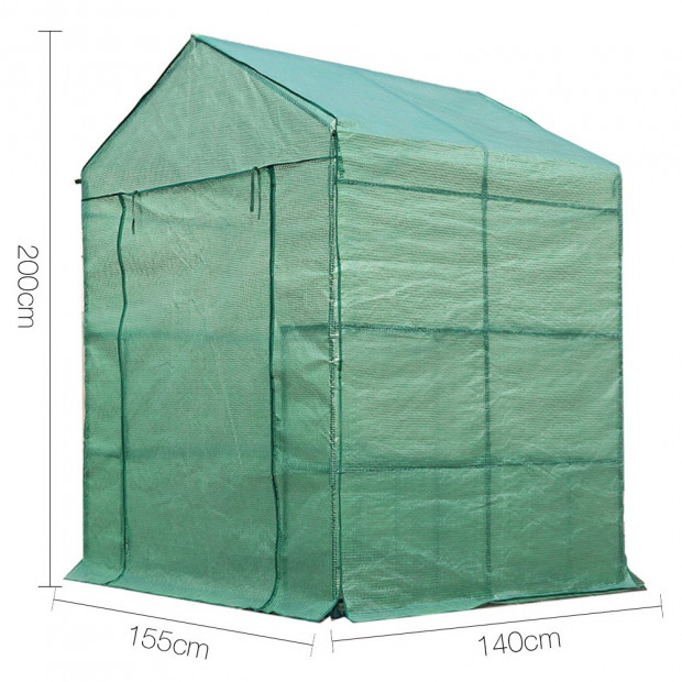 1.4 x 1.55M Walk-in All Weather Green House  Image 2