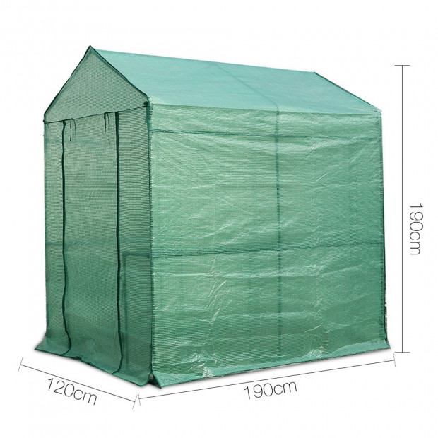 1.9 x 1.2M Walk-in All Weather Green House Image 2