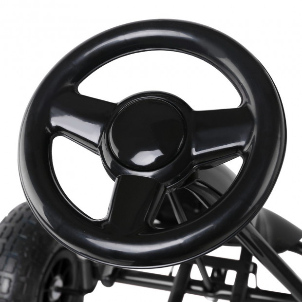 Kids Pedal Powered Go Kart - Black Image 5