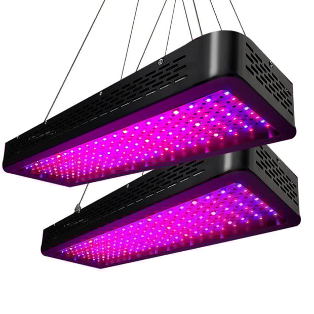 Set of 2 LED Light Kit Hydroponic System 2000W Full Spectrum Indoor