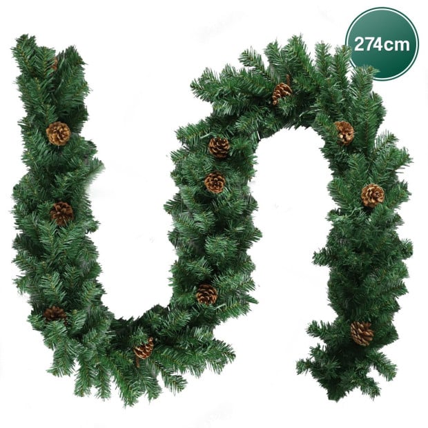 Christabelle Yuletide Glow Prelit Christmas Garland - 274cm Image 4