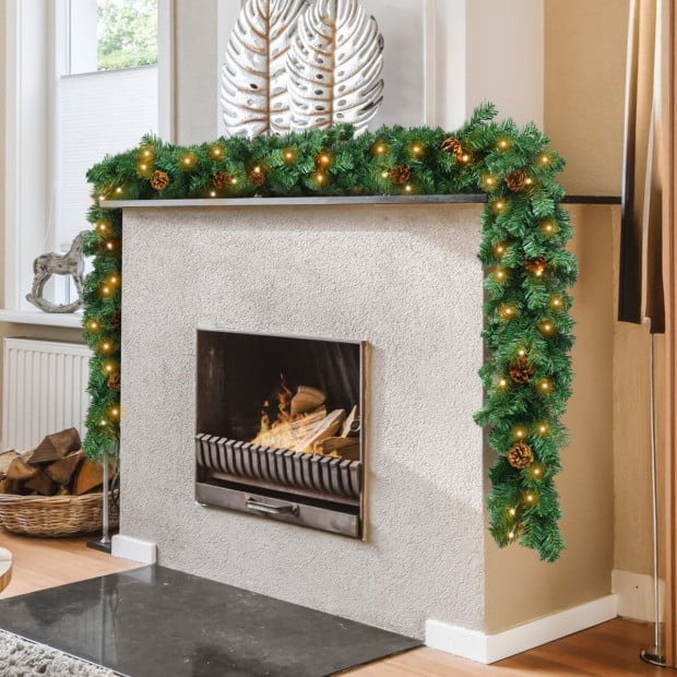Christabelle Yuletide Glow Prelit Christmas Garland - 274cm Image 6