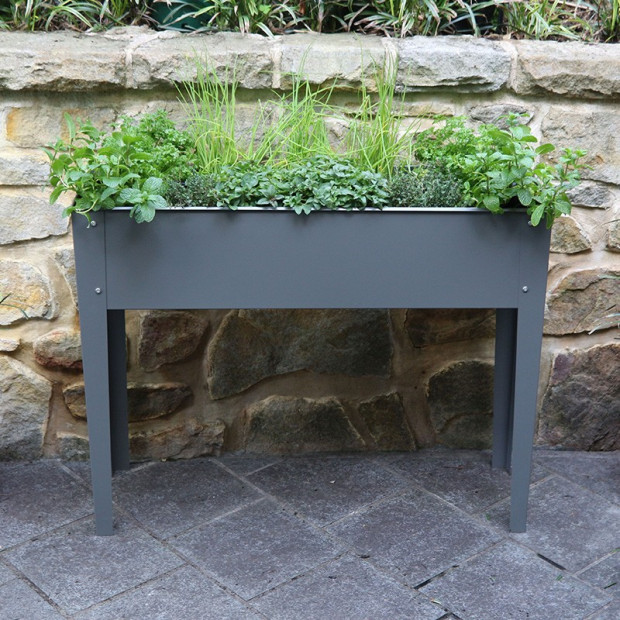 Raised Planter - Slate Grey