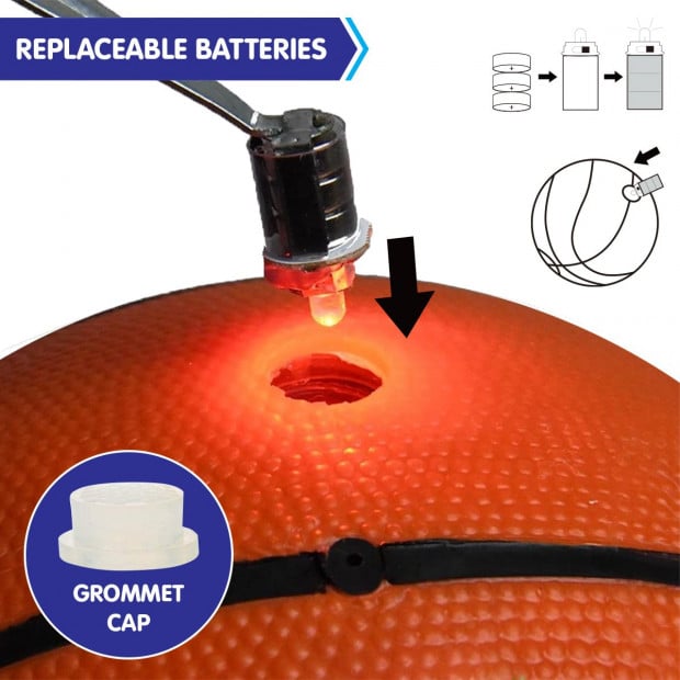 Kahuna Basketball L.E.D Glow Light Up Trampoline Ball Image 9