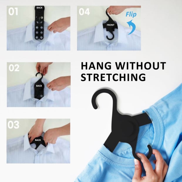 50x Wing Plus Hangers - Black Image 3
