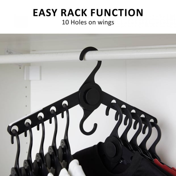 50x Wing Plus Hangers - Black Image 4
