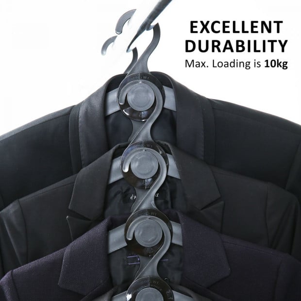50x Wing Plus Hangers - Black Image 5